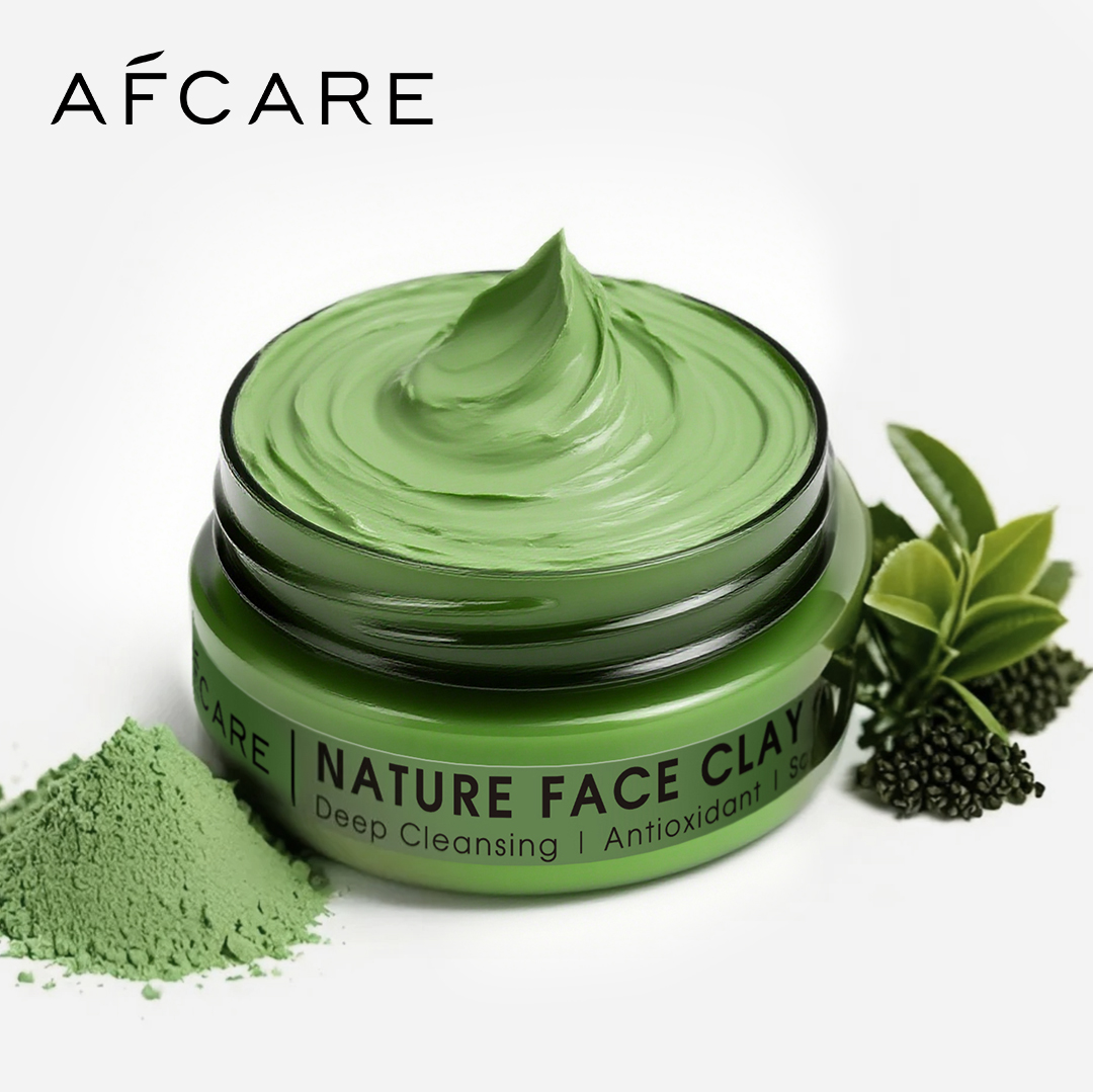 Green Tea Cleansing Clay Mask - Antioxidant Green Tea Clay Mask with