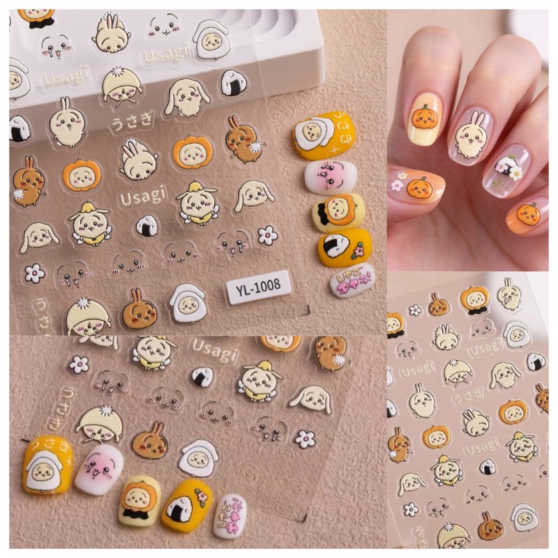 Cartoon Kawaii Nail Stickers U - đánh giá và giá Nail Art