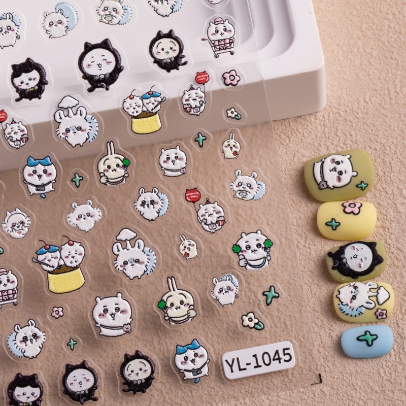 Cartoon Kawaii Nail Stickers U - đánh giá và giá Nail Art