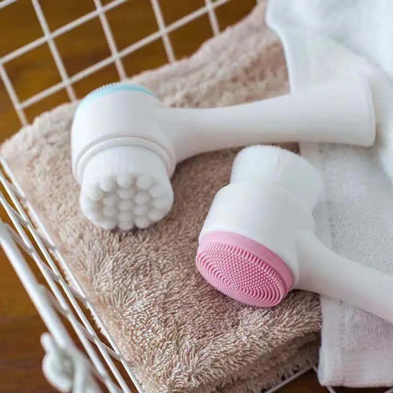 3D Double Silicone Facial Clea - đánh giá và giá Silicone Face Scrubber Electric