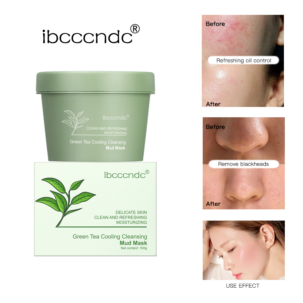 Green Tea Mud Mask Natural Ski - đánh giá và giá Green Tea Cleansing Clay Mask