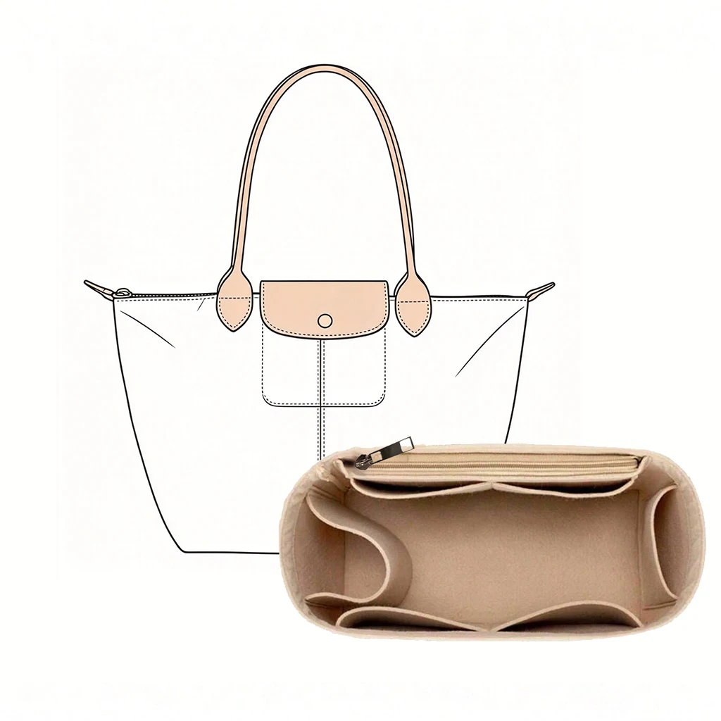Bag Organizer Felt Purse Inser - đánh giá và giá Makeup