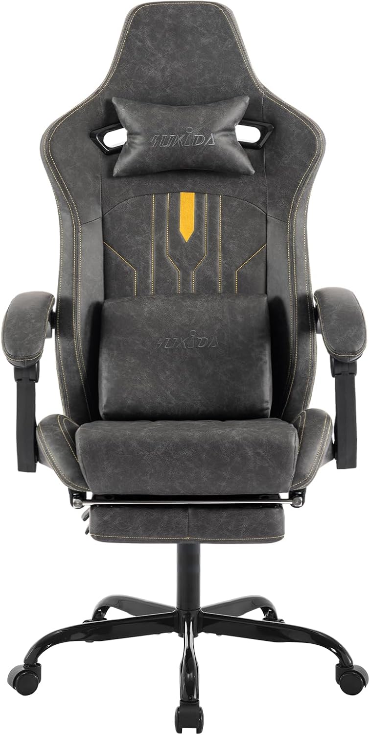 Gaming Chair with Footrest Erg - đánh giá và giá Massage