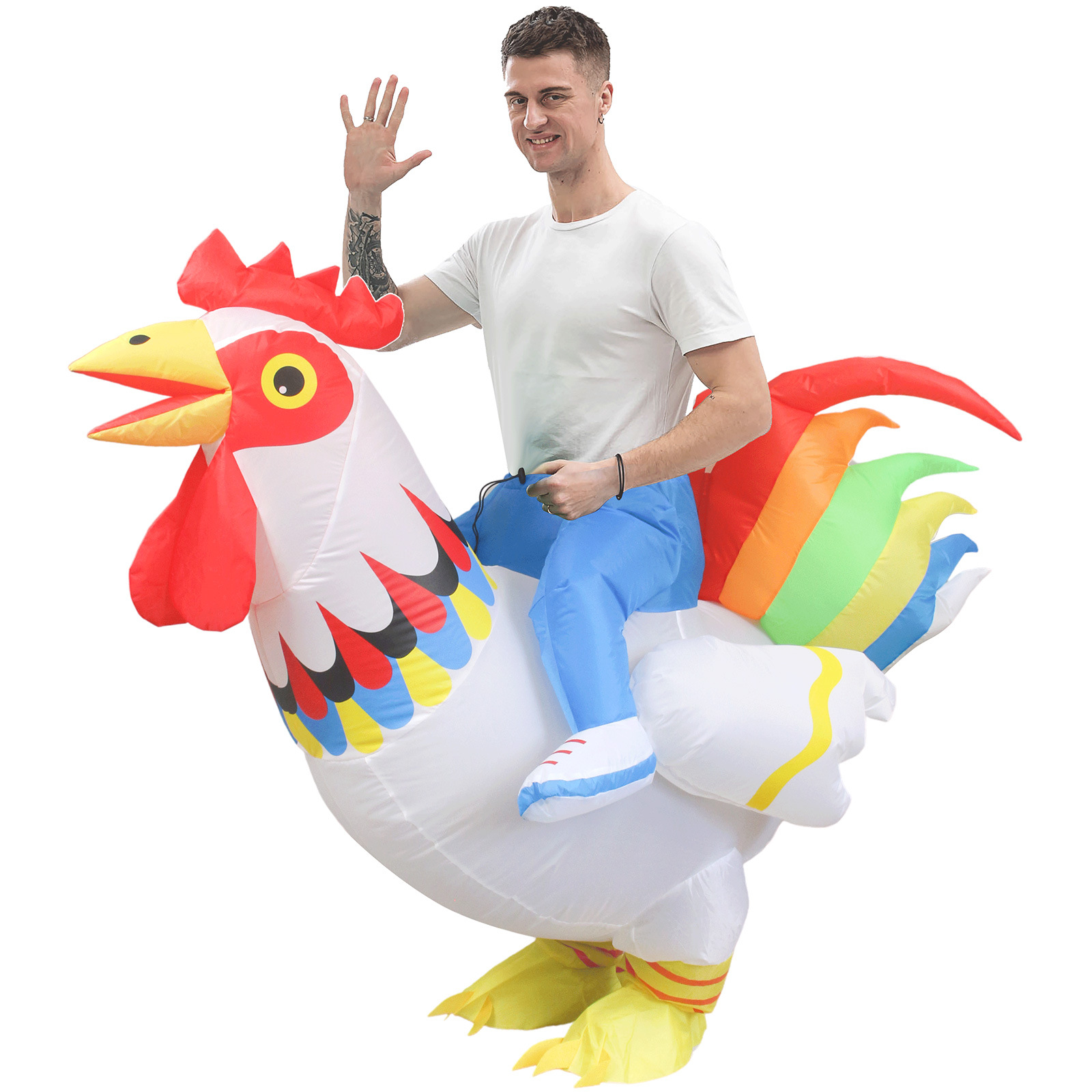 Halloween Funny Rooster Inflat - đánh giá và giá Makeup
