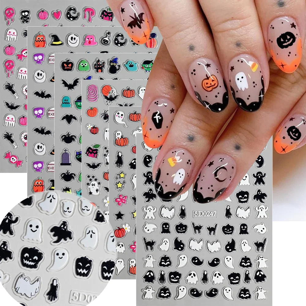 1sheet 5D Halloween Nail Stick - đánh giá và giá Nail Art