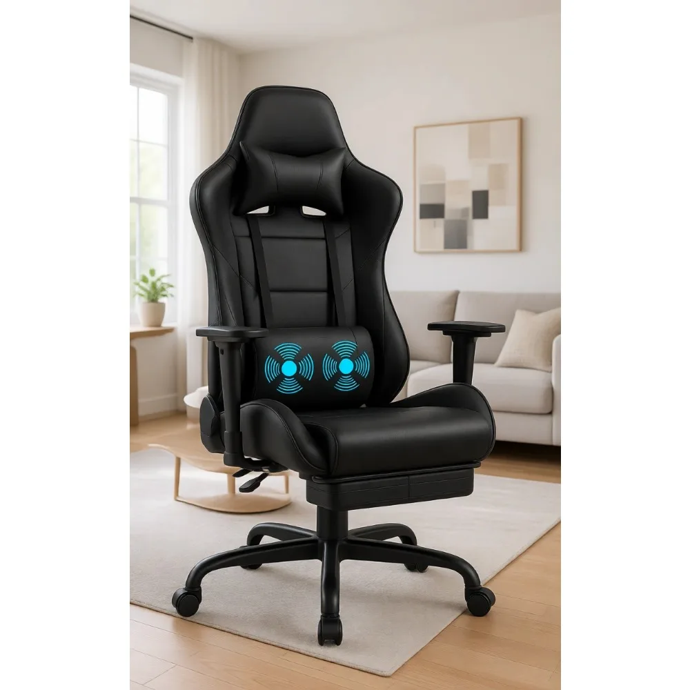 Gaming Chair with Footrest Mas - đánh giá và giá Massage