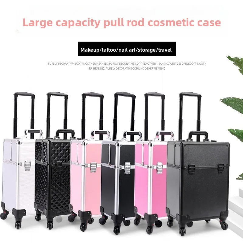 Rolling Cosmetic Luggage Organ - đánh giá và giá Nail Art