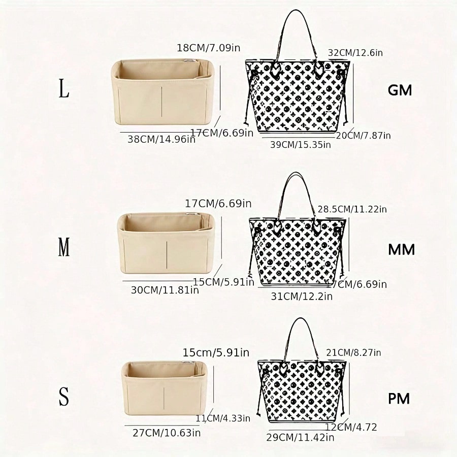 Felt Inset Bag Organizer, Mult - đánh giá và giá Makeup