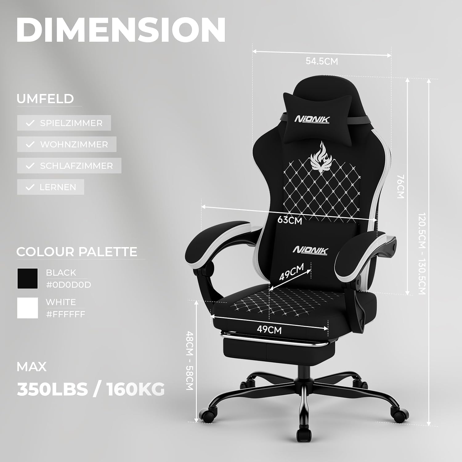 Gaming Chair with Massage,Ergo - đánh giá và giá Massage